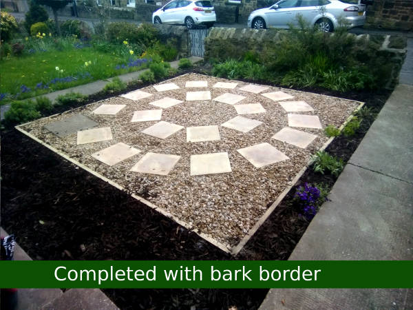 HOME and GARDEN, Newcastle - Completed with bark border